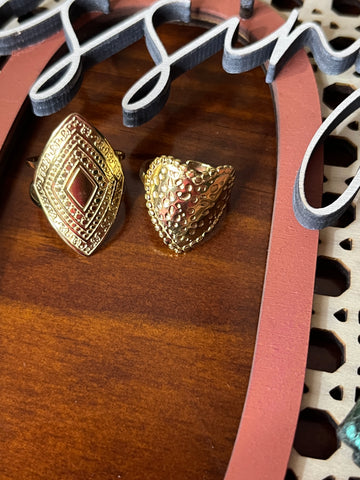 BAGUE CŒUR 2 Acier inoxydable